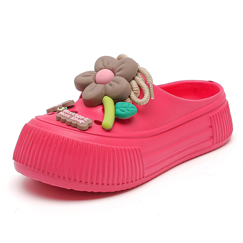 Auralie™ - Ademende pantoffels met bloemendecoratie