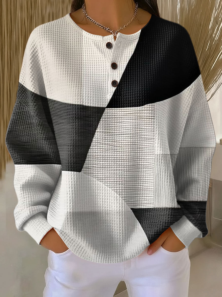 Delvarina - Elegante Casual Trui voor Koude Dagen