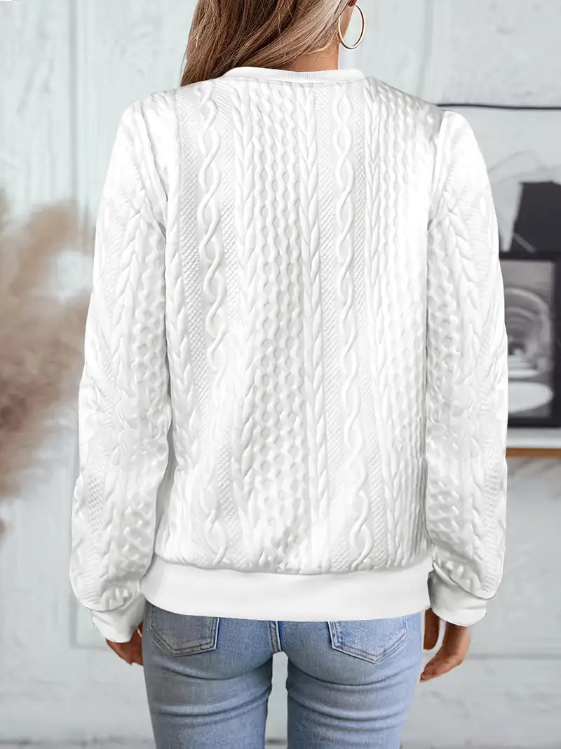 Elanisse™ - Casual damesjas met baseballkraag, ritssluiting, gestructureerde stof