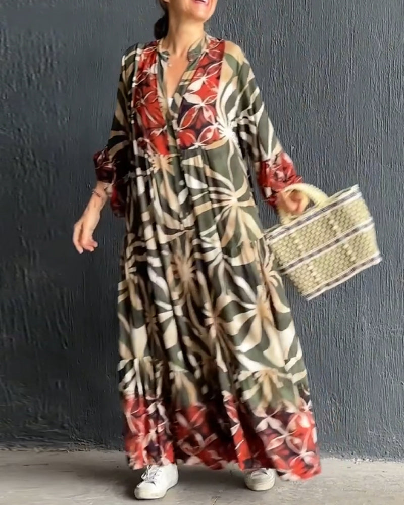 Anika™ - casual vakantiejurk met print