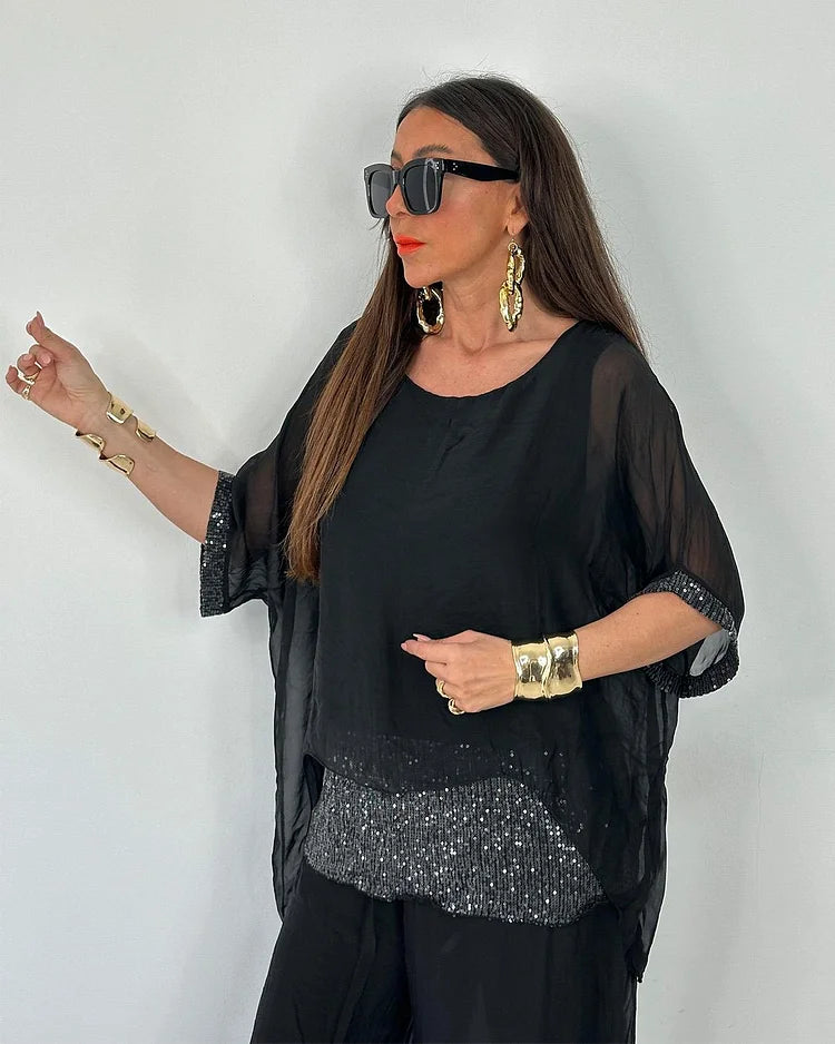 Aurélie™ - Chique zomerse tweedelige set – Vloeiende elegantie en licht comfort