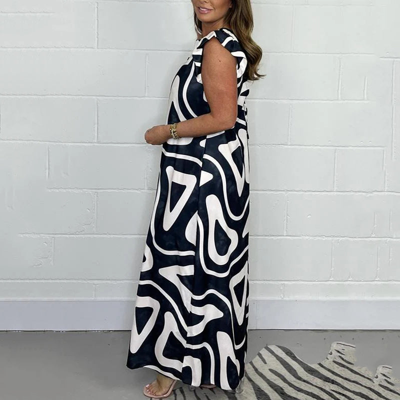 Adelinae™ Jumpsuit met elegante geometrische print