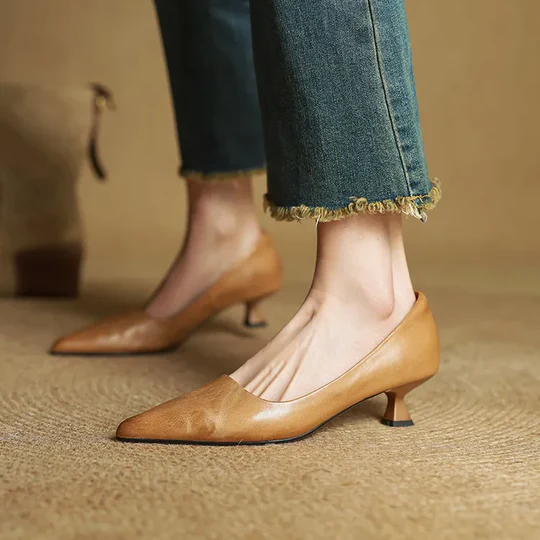 Lunessae - Elegante Leren Hakken