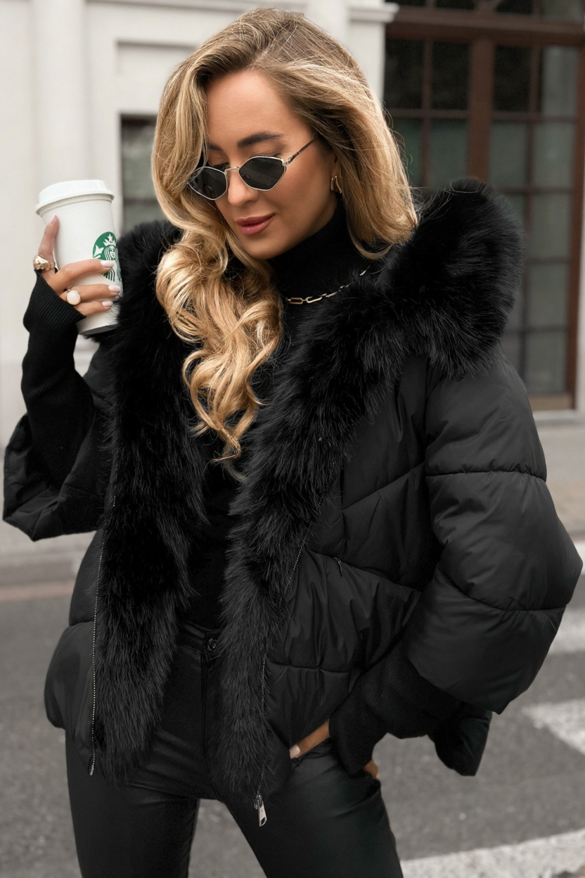 Doralivra - Pufferjas met Nepbont