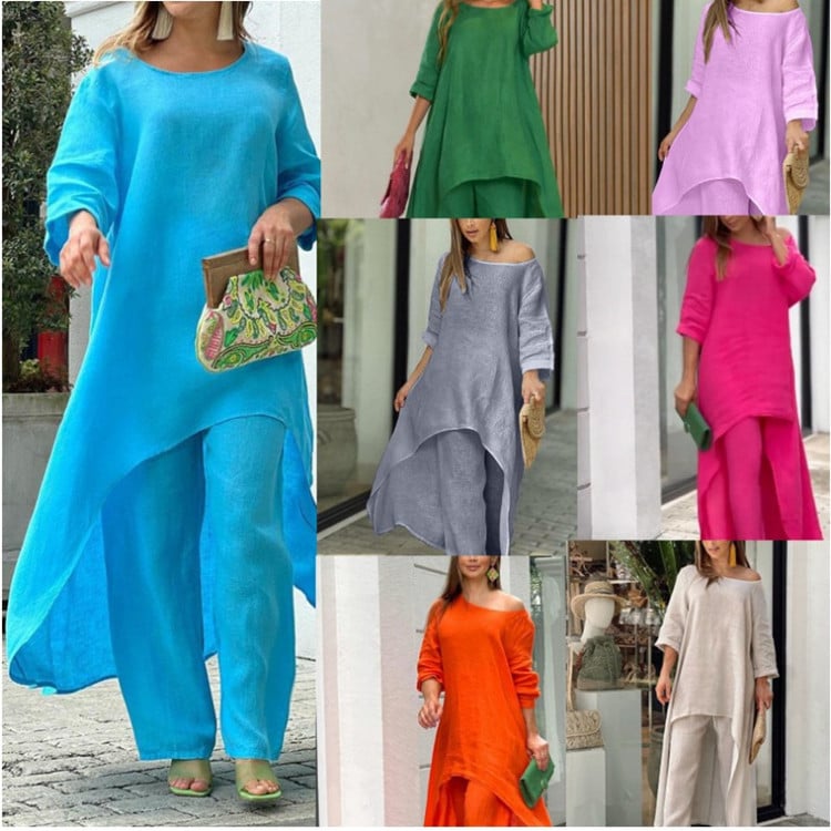 Clarisse™ - Casual linnen set voor dames