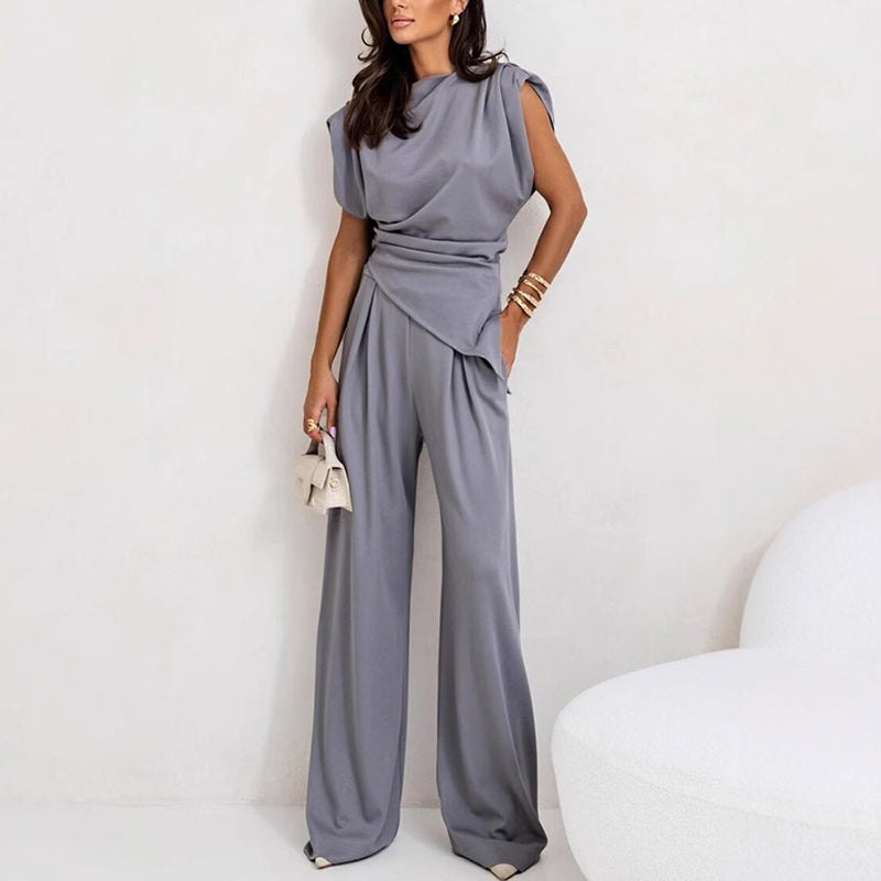Alya™ - Elegant, Effen Twee-Delige Set voor Vrouwen