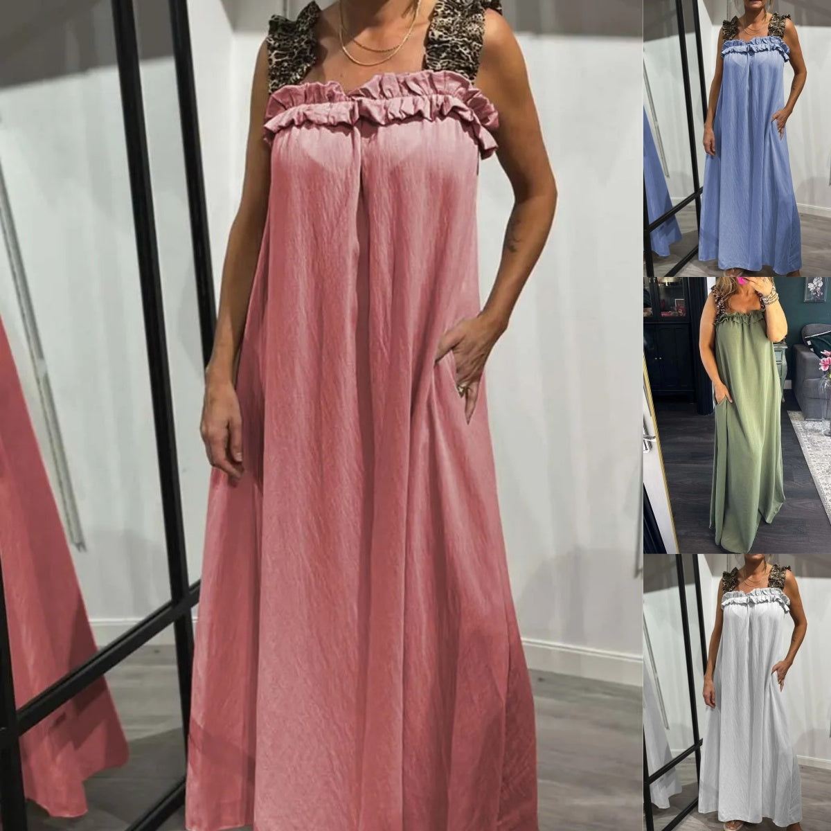 Pascaline™ - Mouwloze casual jurk met zakken