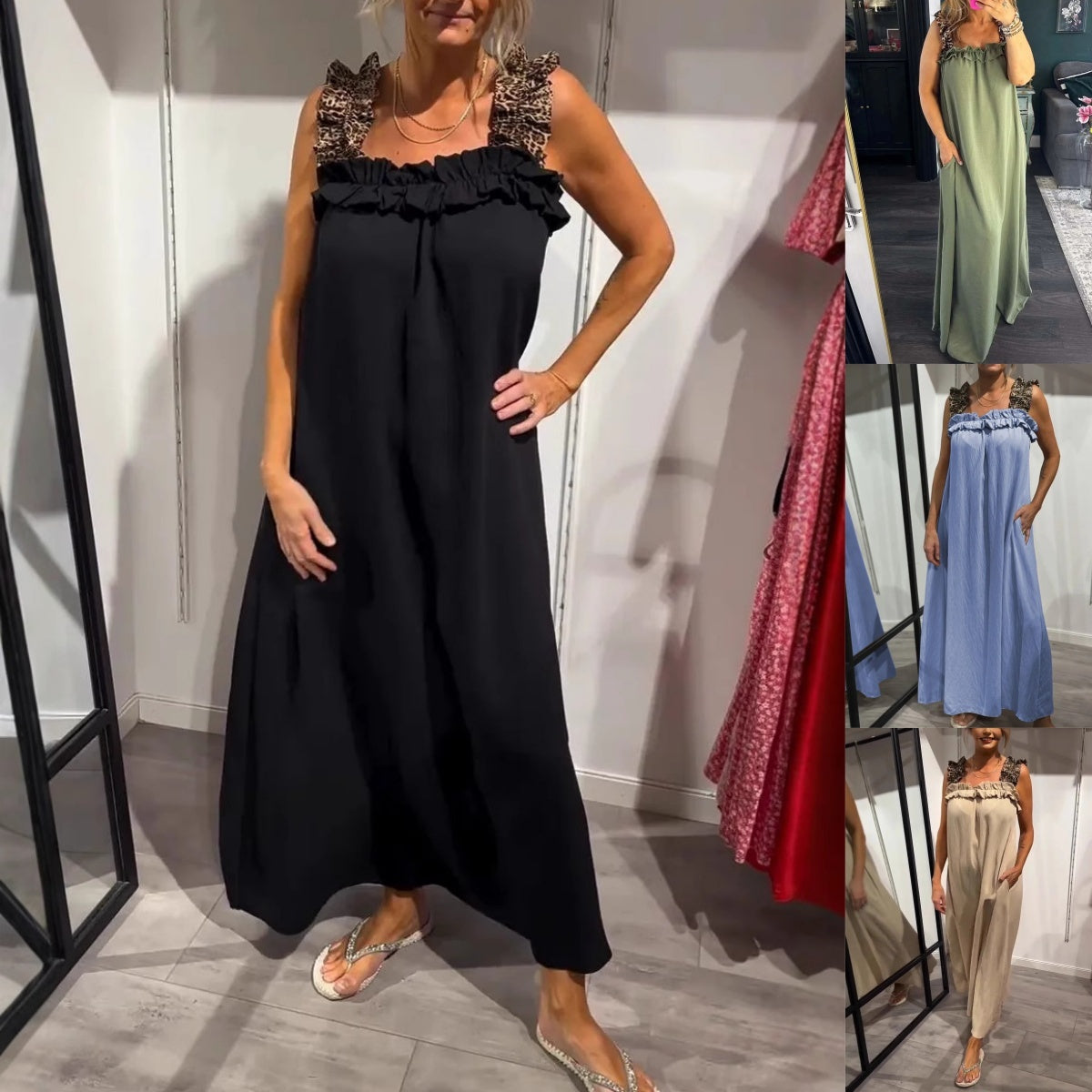 Pascaline™ - Mouwloze casual jurk met zakken