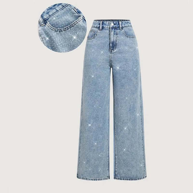 Lunessavelle - Elegante Jeans Voor Vrouwen Met Strass