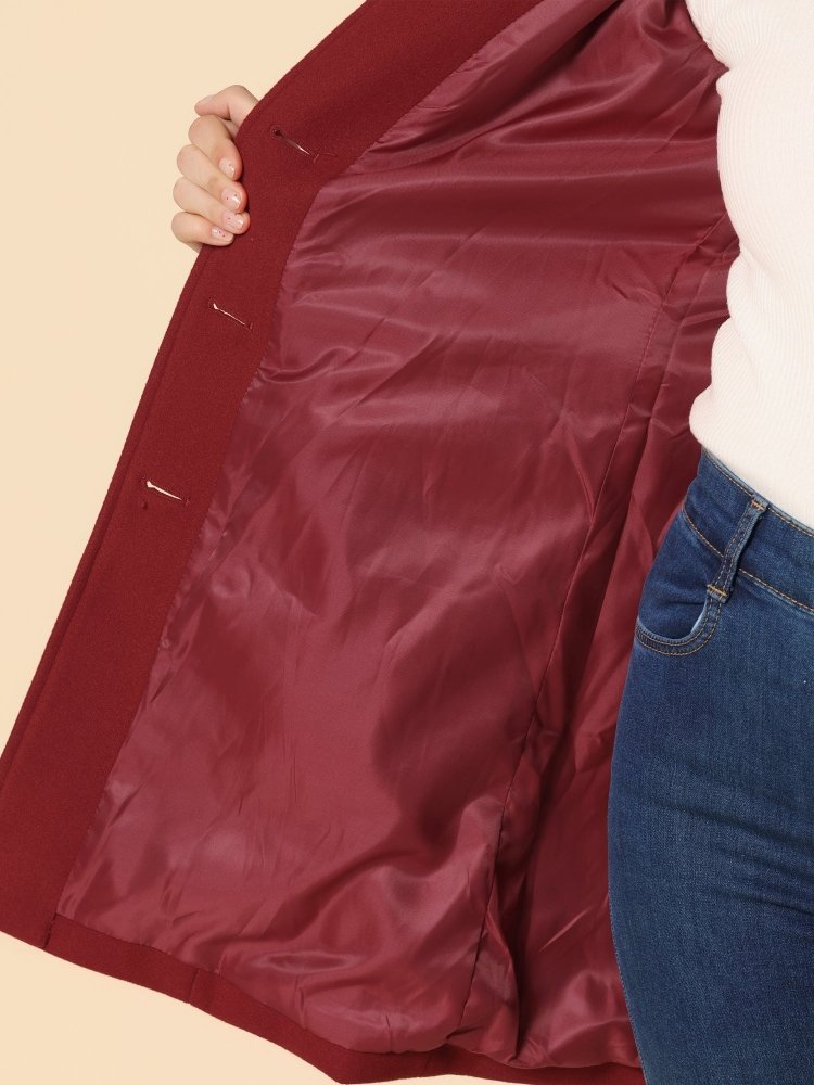 Ceralissea - Dames winterjas met één knoop